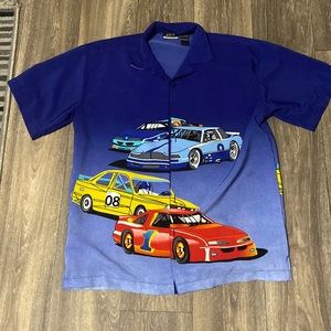 Early 2000’s racing button up